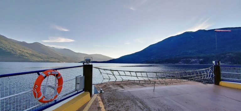 Kootenay Lake from the deck of the Balfour to Kootenay Bay ferry