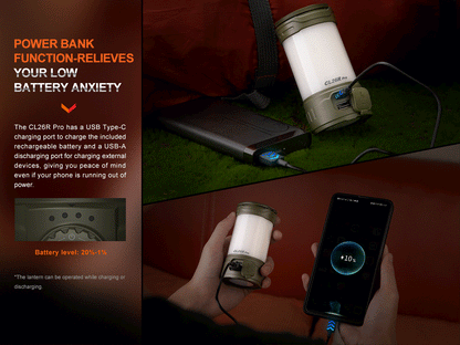 CL26R Pro Multifunctional Portable Camping Lantern