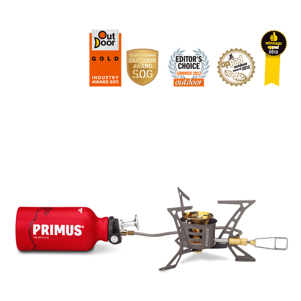 Primus OmniLite Ti Multi-Fuel Stove w/ Fuel Bottle & Pouch