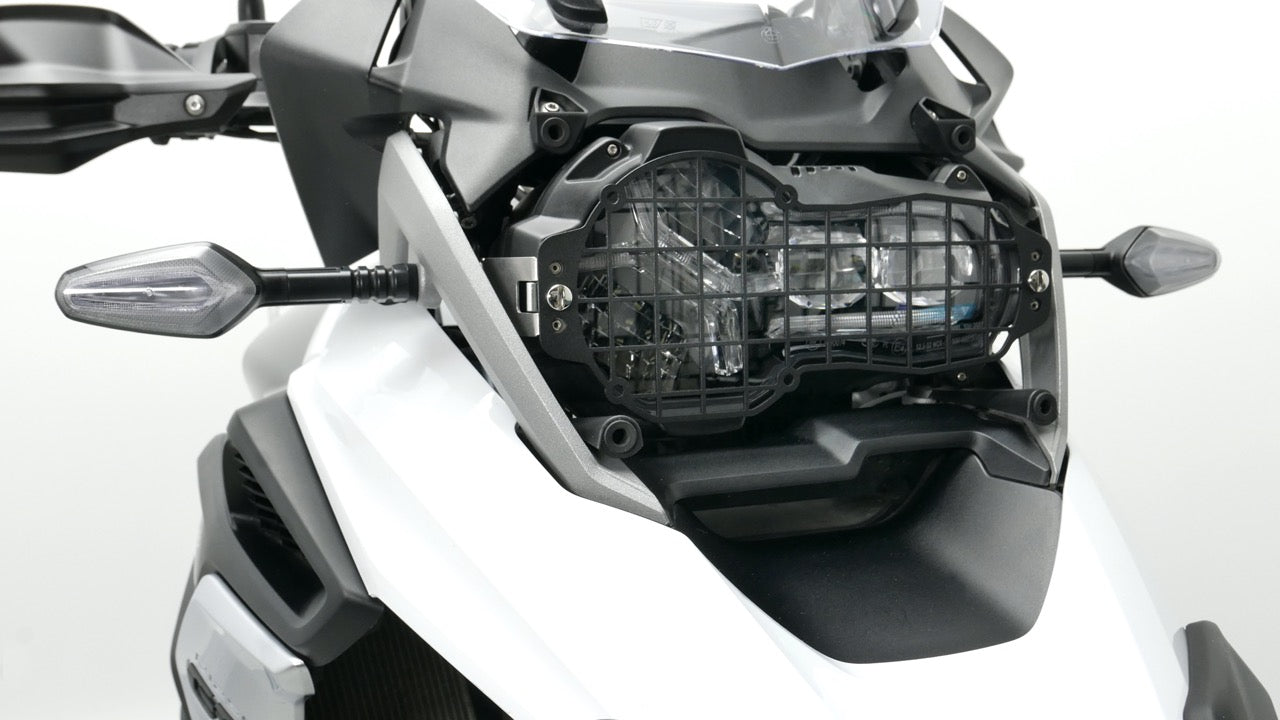 Head Light Guard - Mesh Aluminum / Stainless - BMW R1250GS & ADV / R1200GS & ADV, 2013-ON (WATER COOLED)