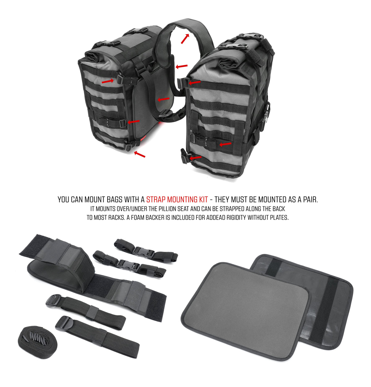 Turkana HippoHips Saddle Bags w/Liner (Single Bag)