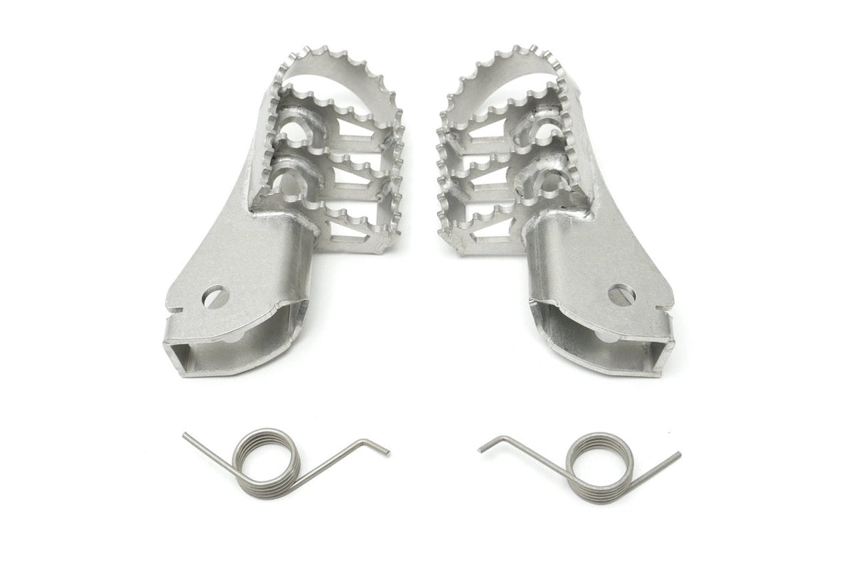 Wide Foot Pegs - Stainless Steel - BMW R1250GS & ADV / R1200GS & ADV, 2013-ON (WATER COOLED)