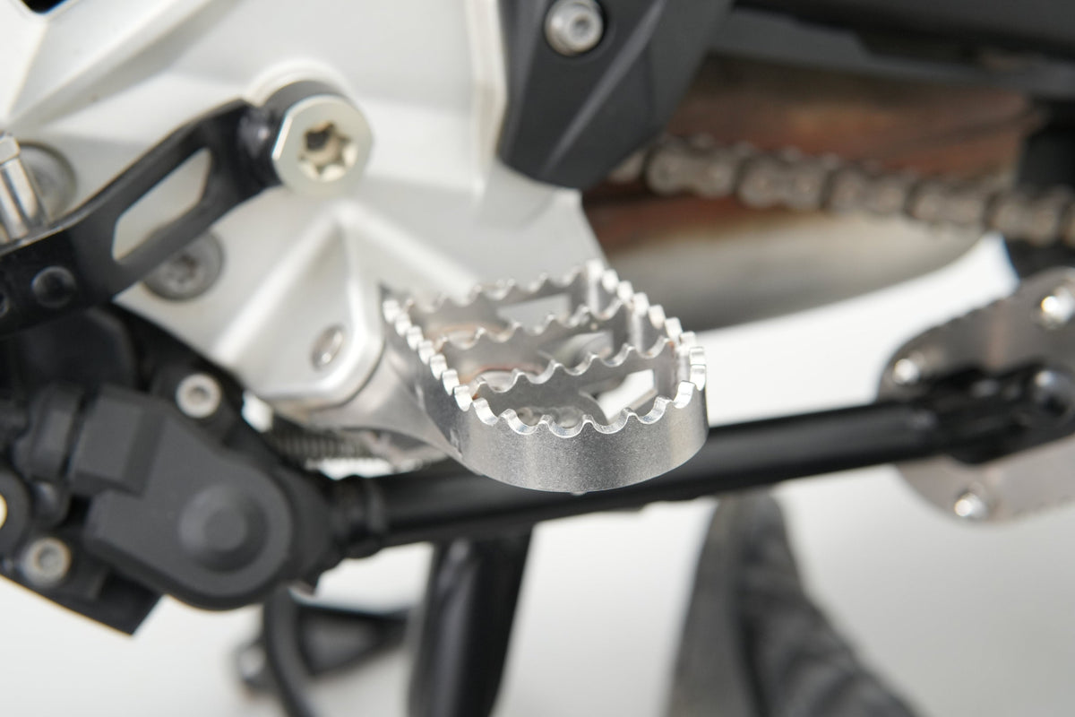 Wide Foot Pegs - Stainless Steel - BMW F850GS & ADV / F750/800GS