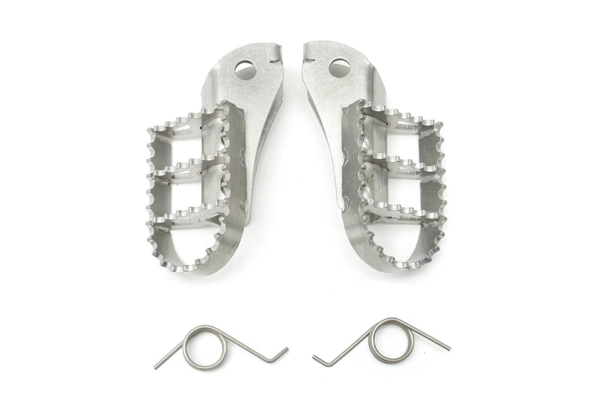Wide Foot Pegs - Stainless Steel - Yamaha Tenere 700