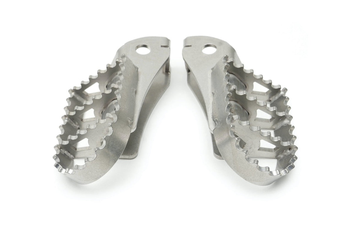 Wide Foot Pegs - Stainless Steel - Yamaha Tenere 700