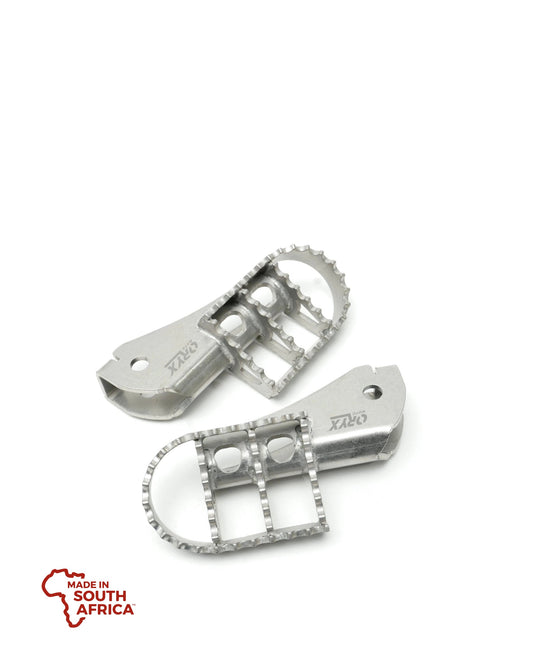 Wide Foot Pegs - Stainless Steel - BMW R1250GS & ADV / R1200GS & ADV, 2013-ON (WATER COOLED)