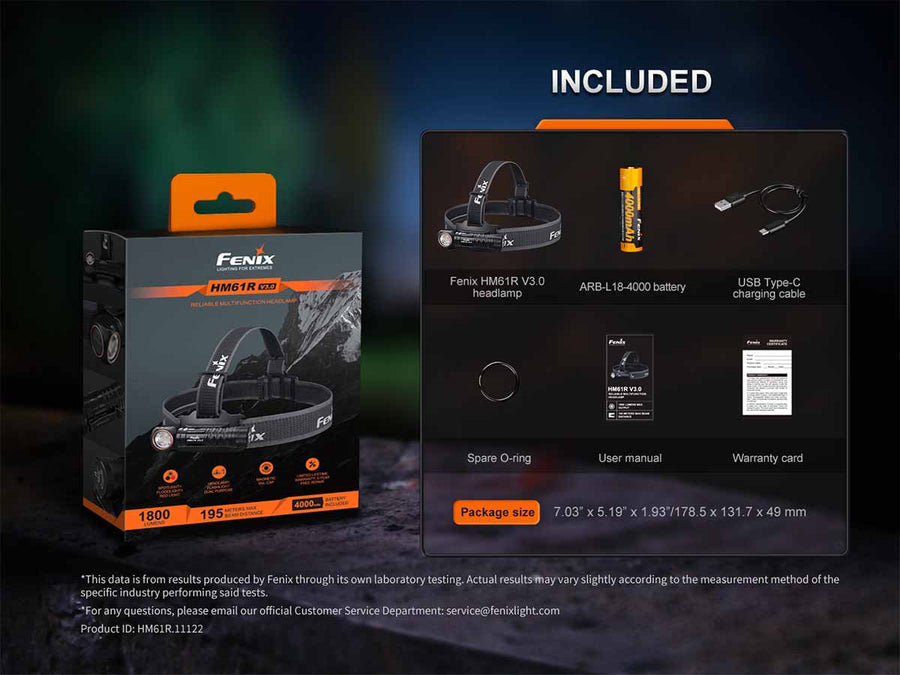 Fenix HM61R V3.0 Rechargeable Headlamp