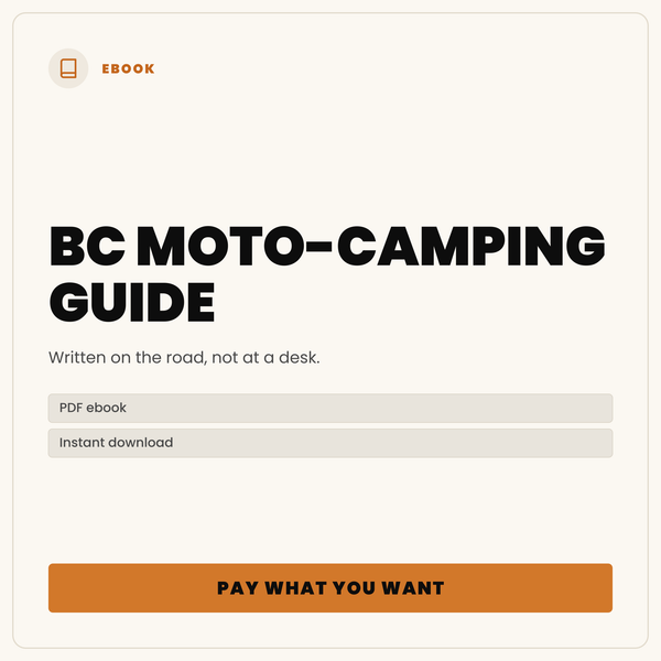 BC Adventure Moto-Camping Guide (eBook)