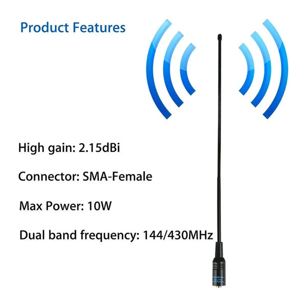 Long NA-771 Dual-Band Antenna for Baofeng Radios