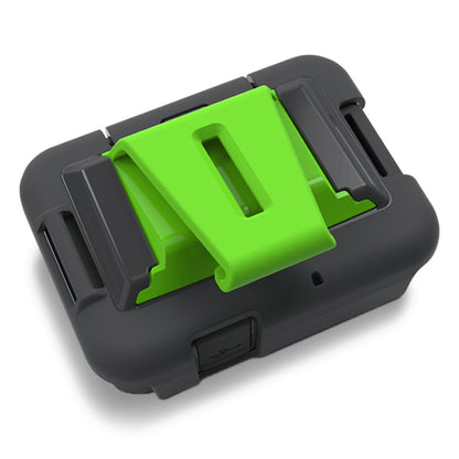 ZOLEO Cradle Kit with the green belt clip insert fitted