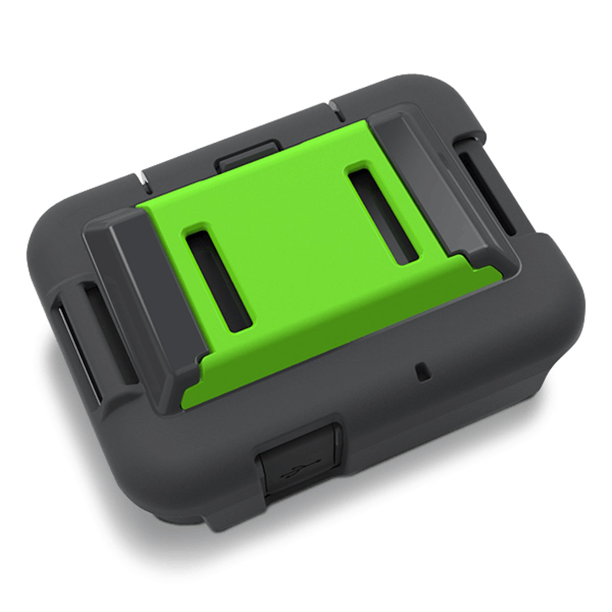 ZOLEO Cradle Kit with the green strap infill insert fitted
