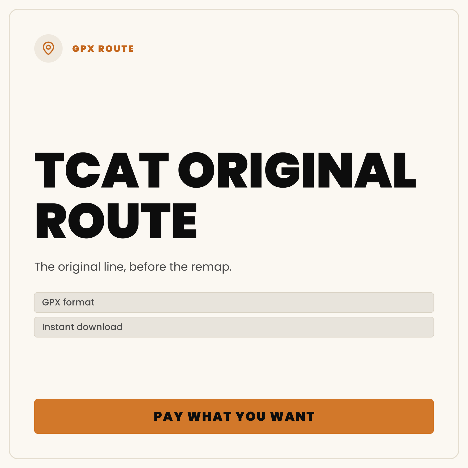 TCAT original route GPX download