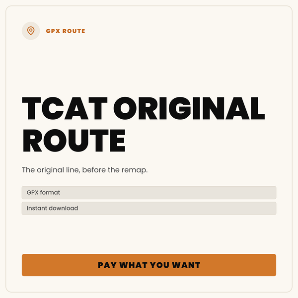TCAT GPX Route (PRE 2026 ROUTE) NEW